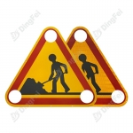 Reflective Aluminum Sign - France Road Sign AK5